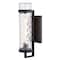 Vaxcel Seymour 1 Light Textured Black Transitional Outdoor Wall Lantern Clear Glass T0772 - alternate 1